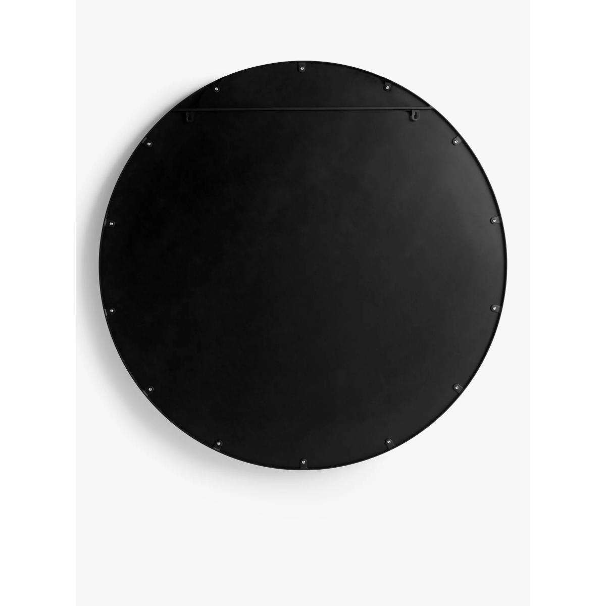 John Lewis & Partners Metal Frame Round Mirror, 120cm, Black – image 3