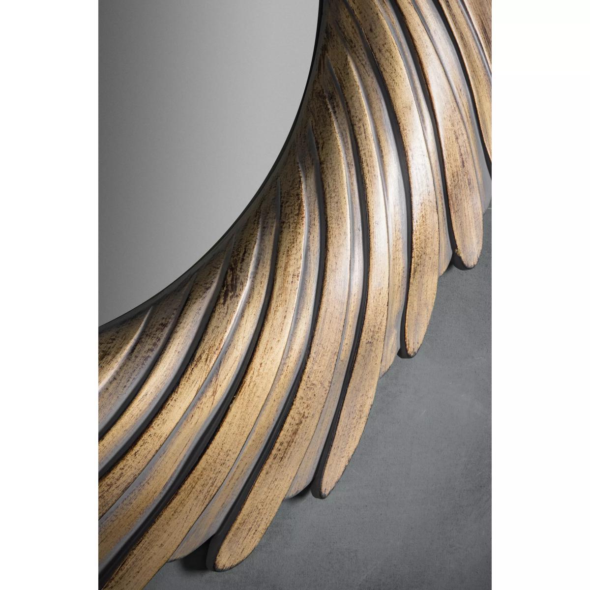 Rosalyn Round Wall Mirror, 100cm – image 4