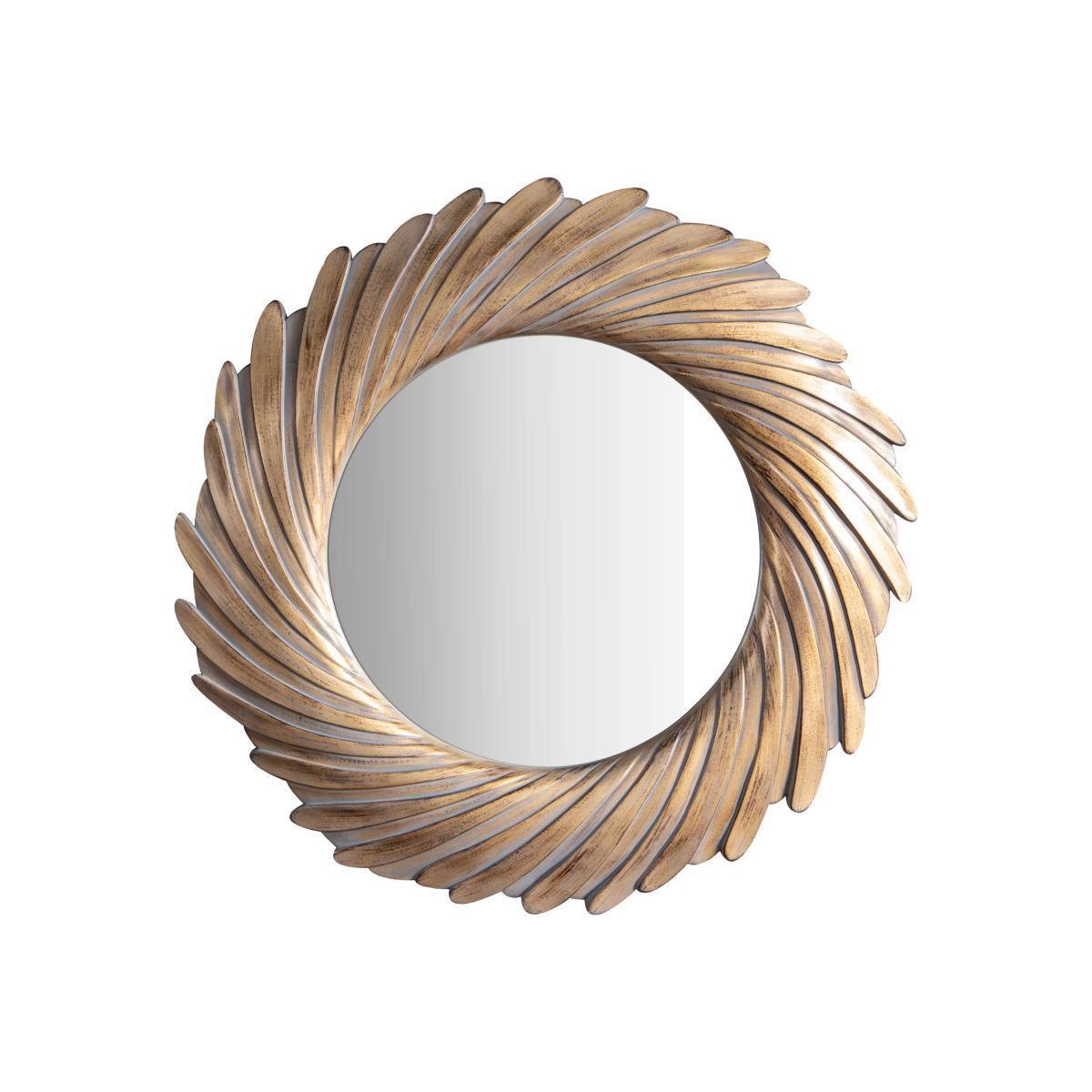 Rosalyn Round Wall Mirror, 100cm – image 1