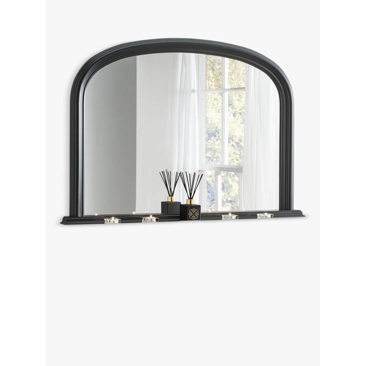 Yearn Ribbed Overmantle Wall Mirror, 77 x 112cm – image 2