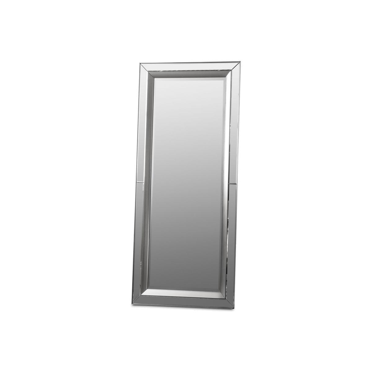 Madrid Rectangular Bevelled Glass Leaner Mirror, 158 x 69cm, Clear – image 1