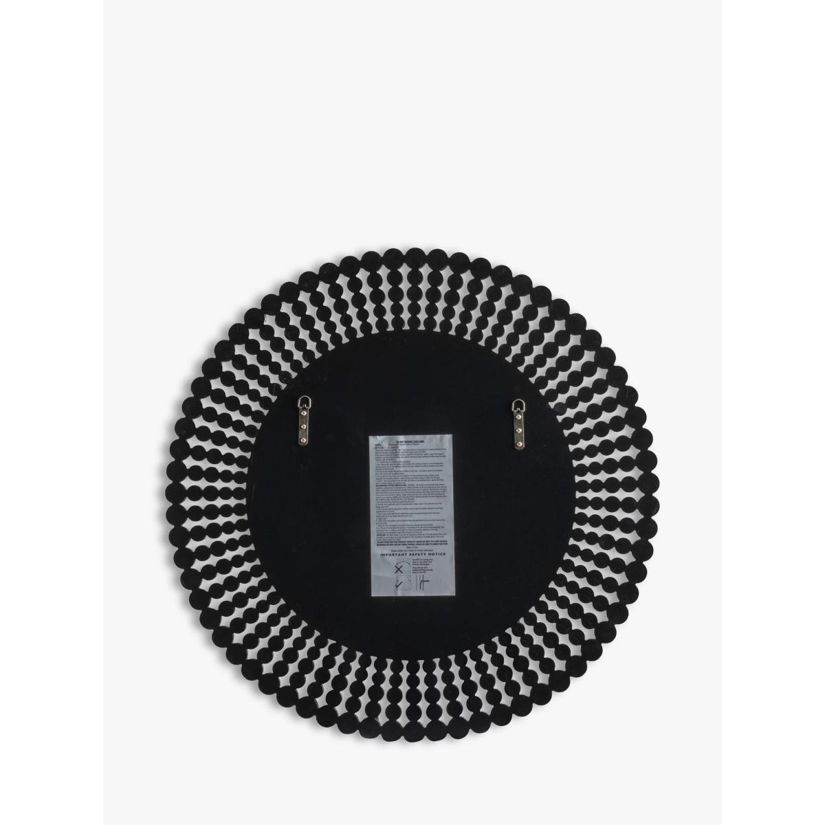 Crystal Frame Decorative Round Wall Mirror, 90cm – image 4