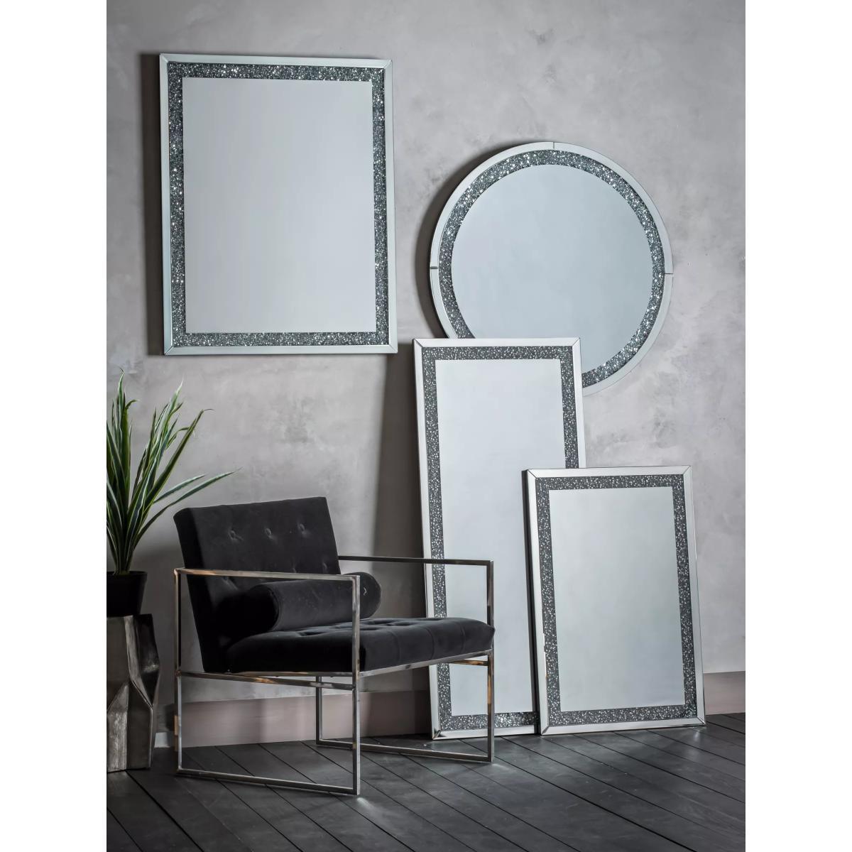 Glitz Wall Mirror, Clear/Silver – image 5