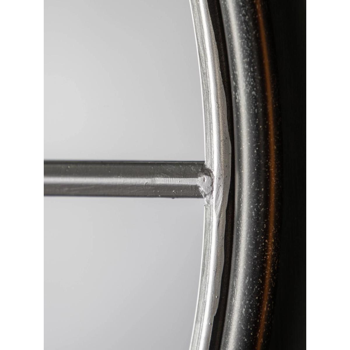 Gallery Direct Compton Round Metal Frame Window Wall Mirror – image 5