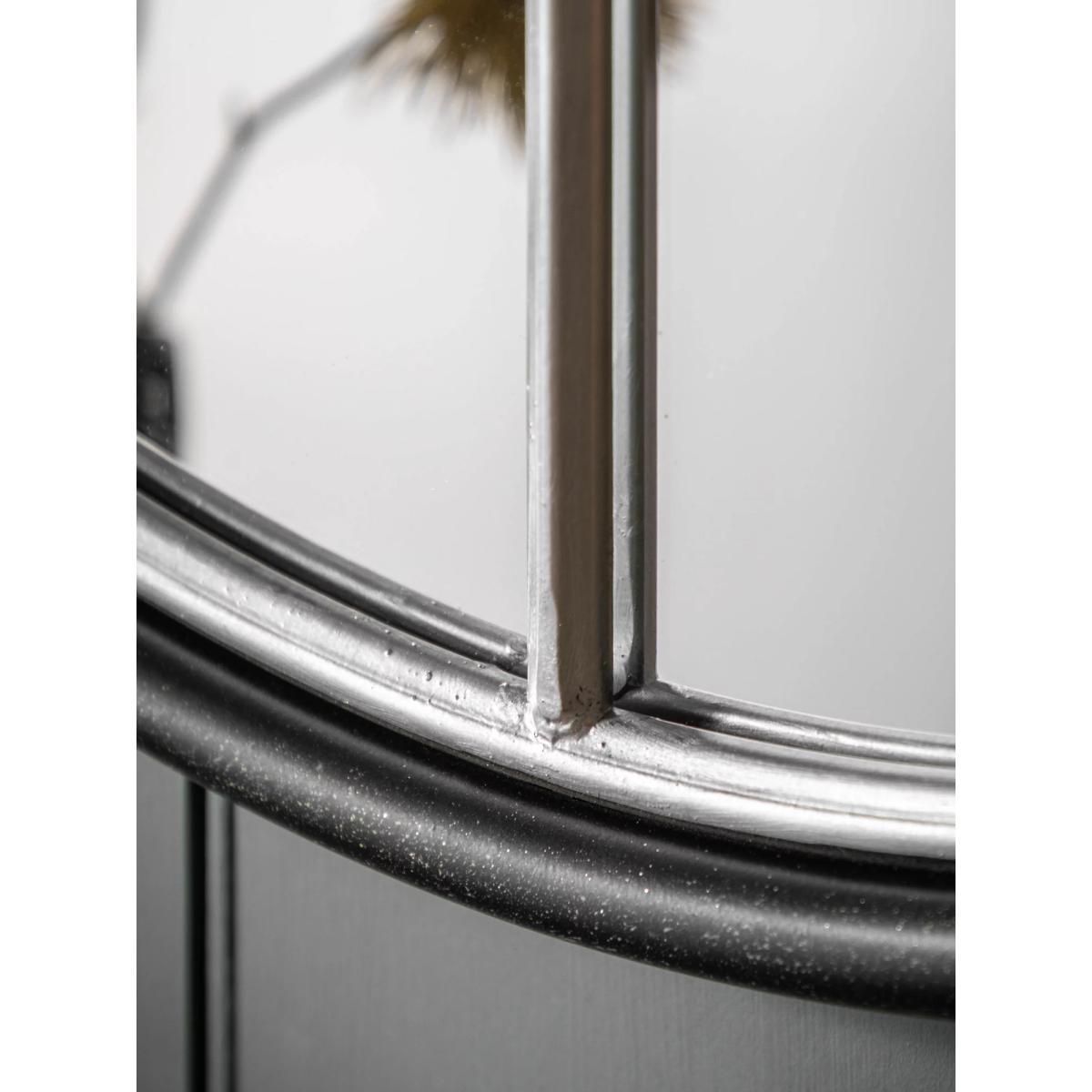 Gallery Direct Compton Round Metal Frame Window Wall Mirror – image 6