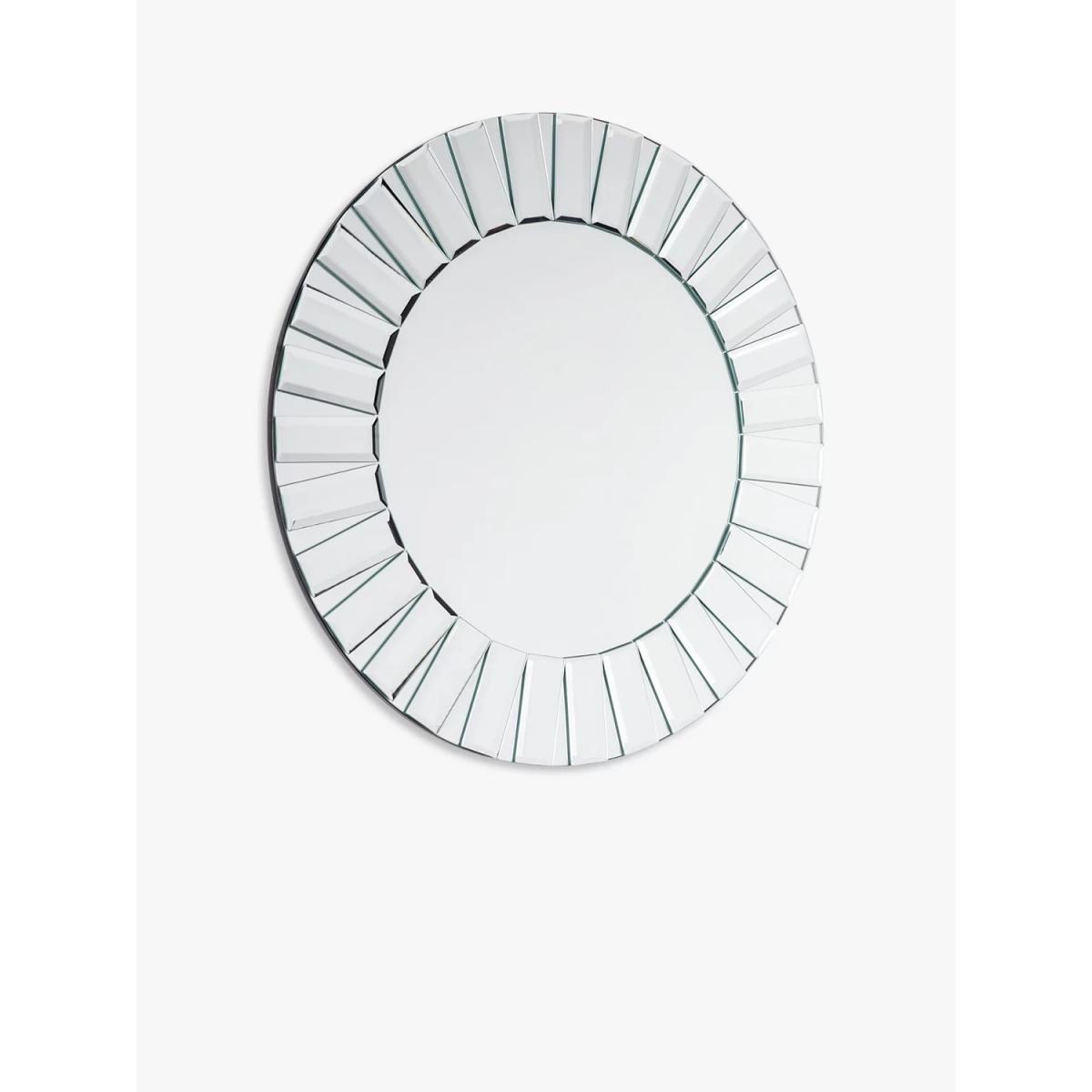Laura Ashley Capri Bevelled Glass Round Wall Mirror, Clear – image 2