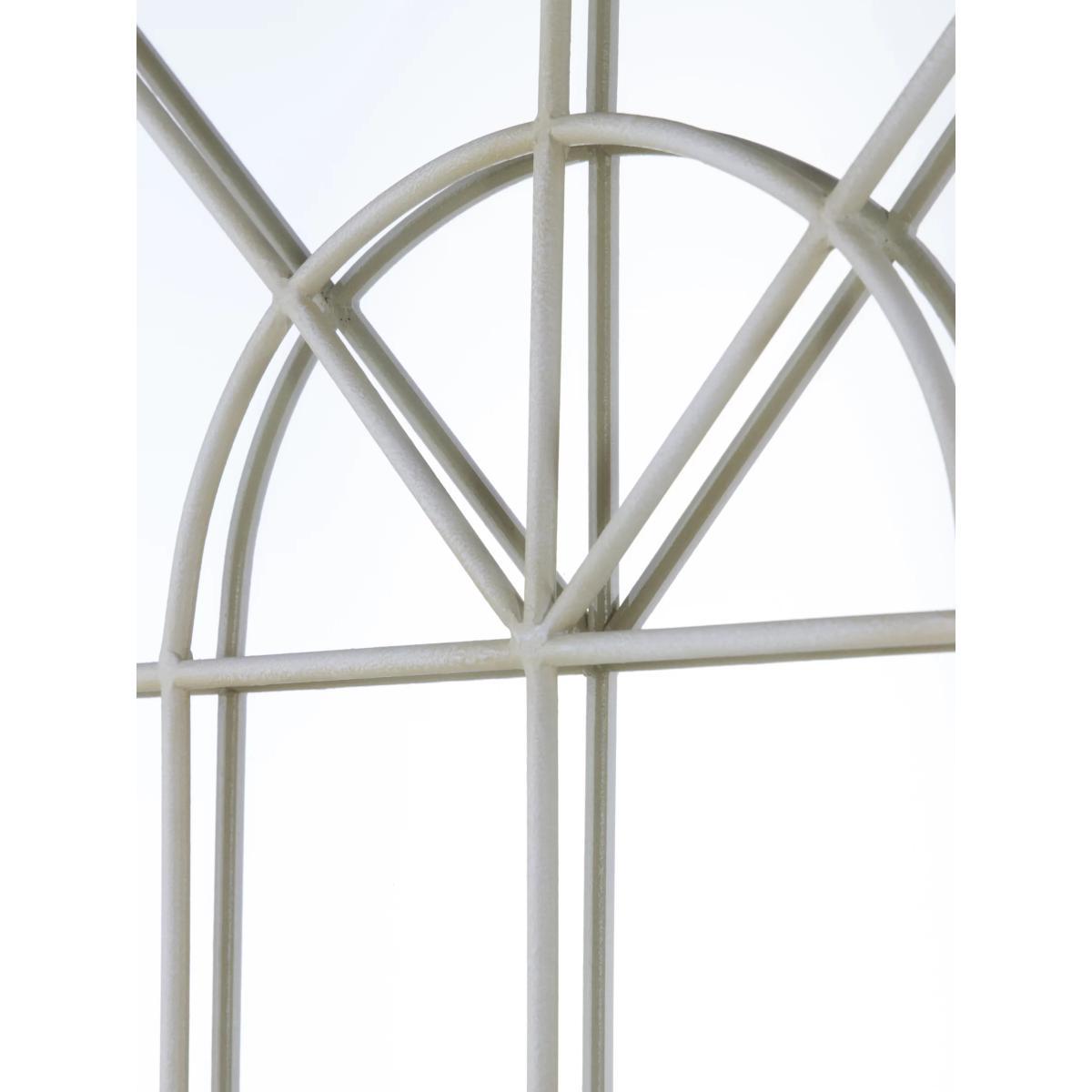 John Lewis & Partners Arched Metal Frame Window Mirror, 90 x 60cm, Cream – image 2