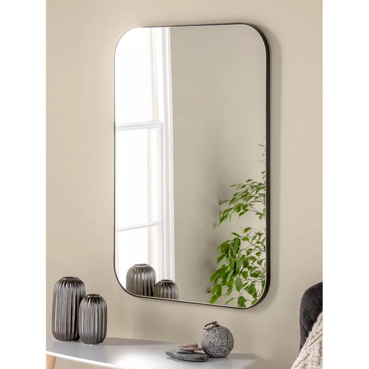 Yearn Arendal Rectangular Wood Frame Wall Mirror, 90 x 60cm – image 2