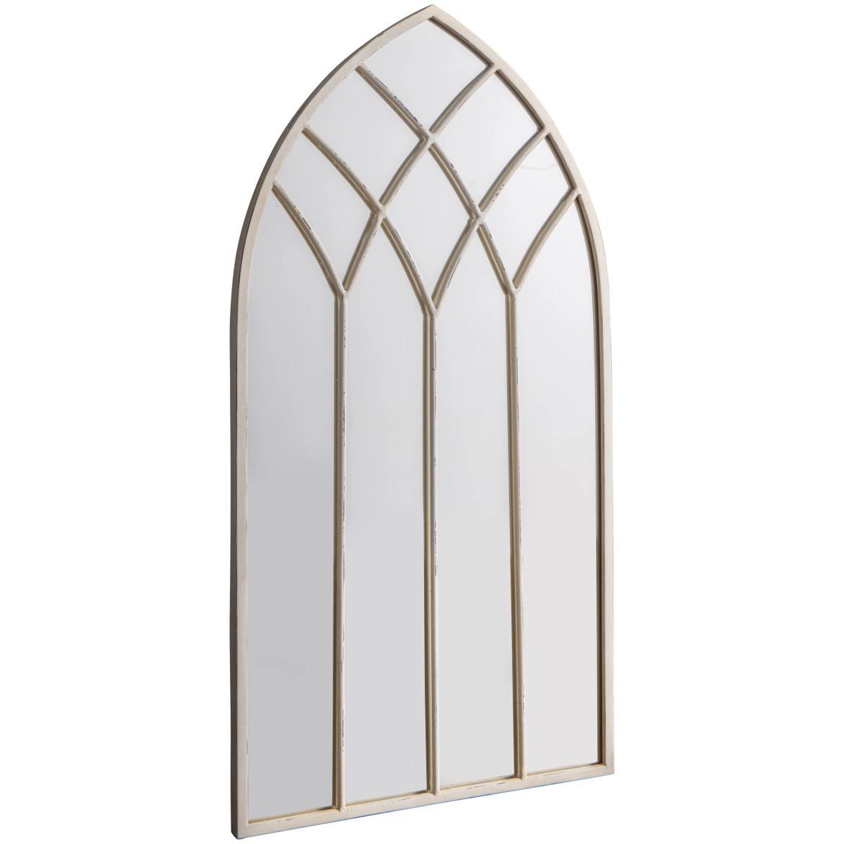 Baptiste Arched Mirror, 95 x 50cm, Cream – image 2