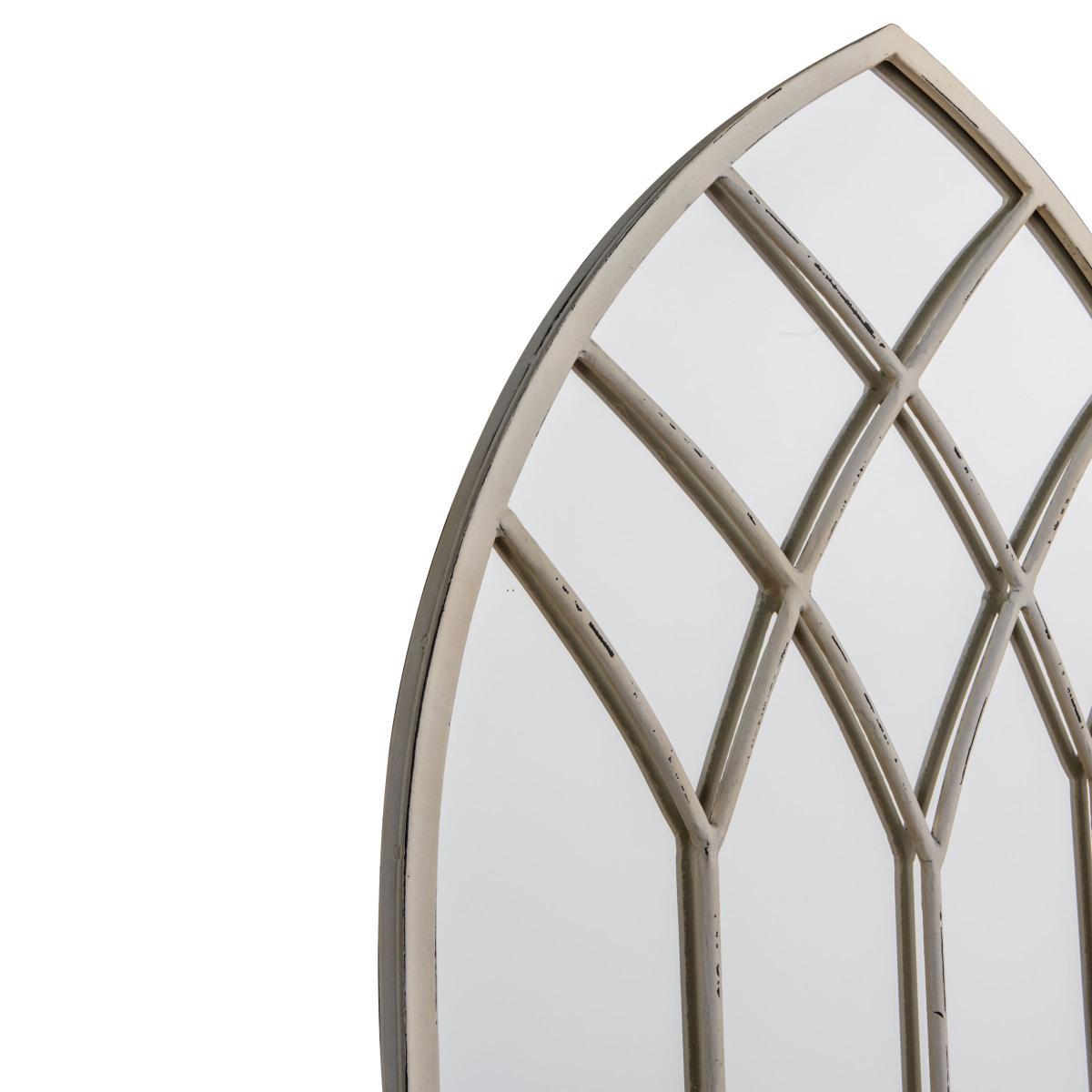Baptiste Arched Mirror, 95 x 50cm, Cream – image 3