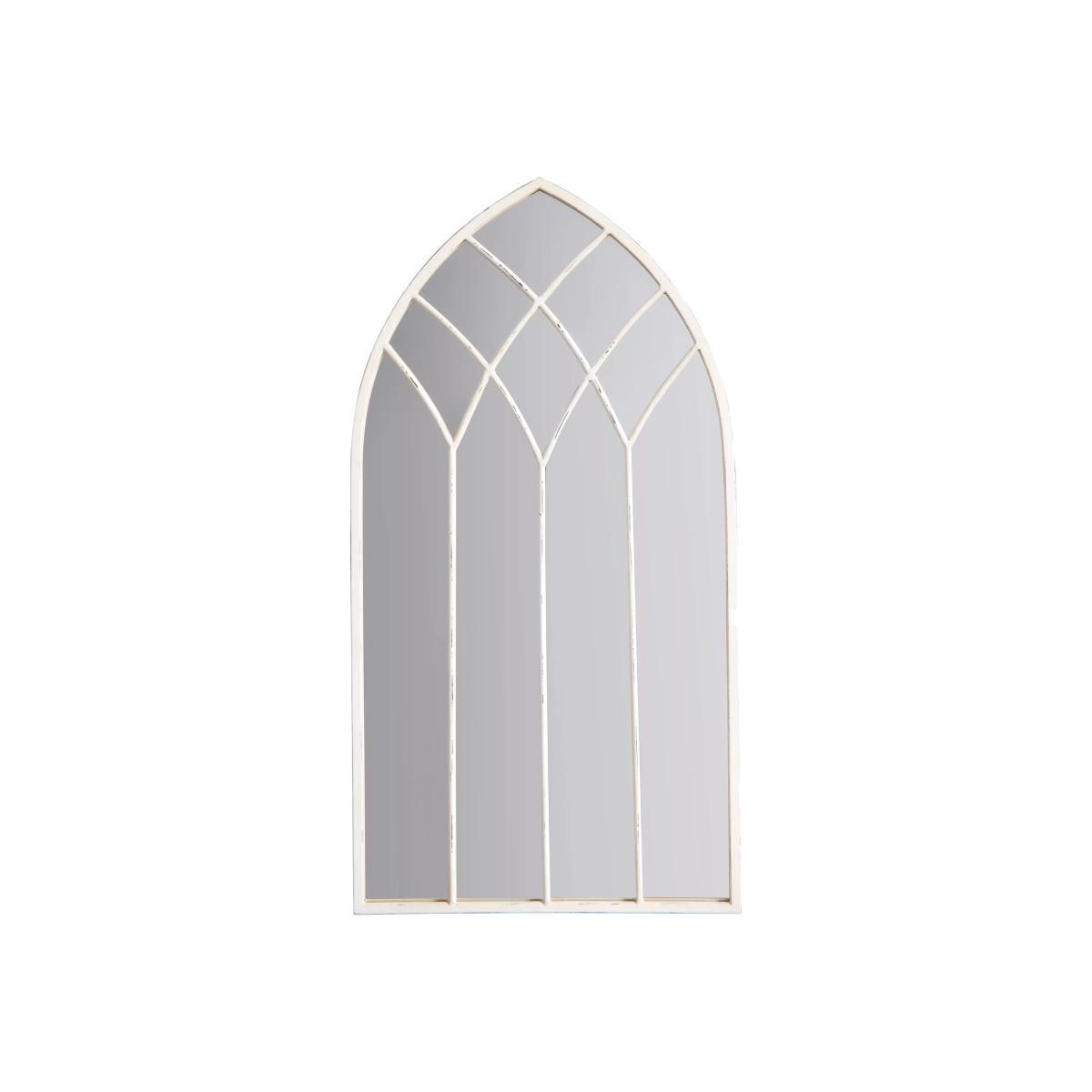 Baptiste Arched Mirror, 95 x 50cm, Cream – image 1