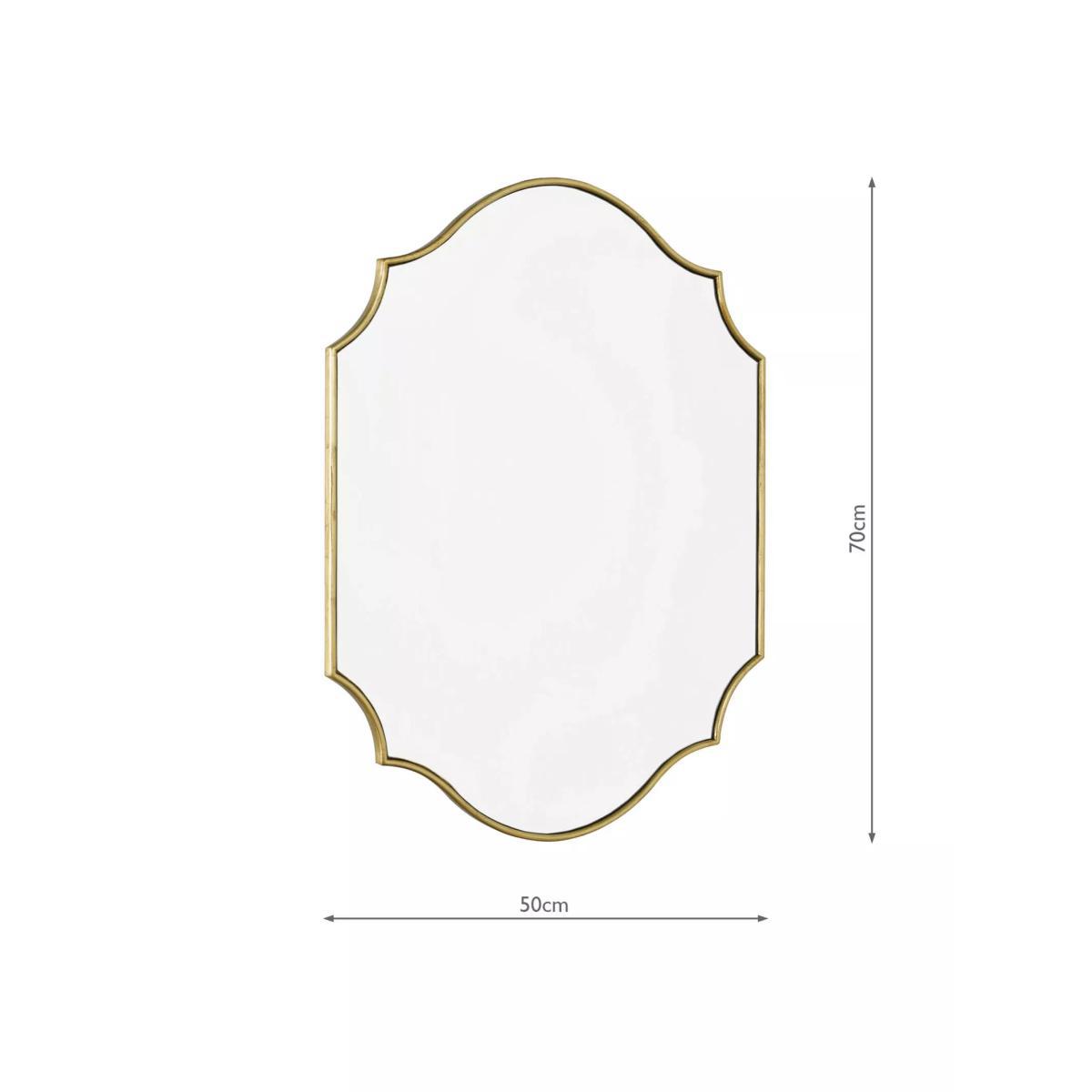 Där Ruggiero Wall Mirror, 70 x 50cm, Gold – image 7