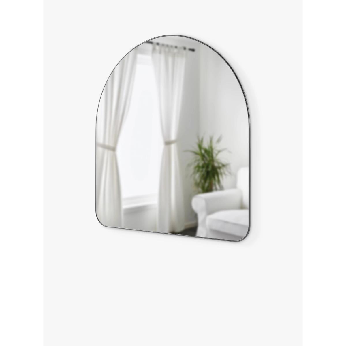 Umbra Hubba Arch Overmantle Wall Mirror, 92 x 87cm, Titanium – image 2