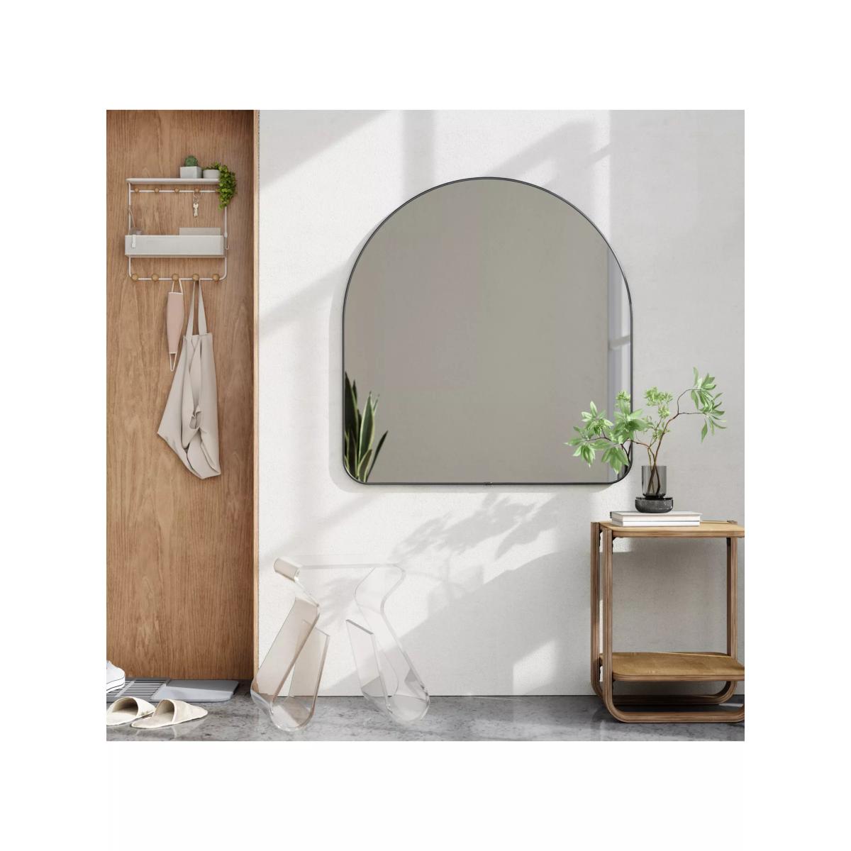 Umbra Hubba Arch Overmantle Wall Mirror, 92 x 87cm, Titanium – image 6