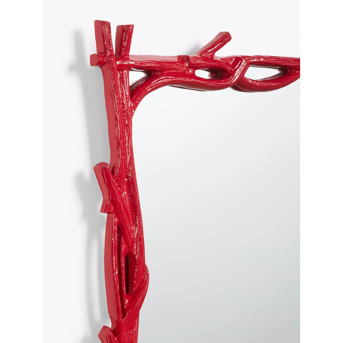 John Lewis & Partners + Matthew Williamson Twiggy Rectangular Wall Mirror, 79 x 52cm, Red – image 3