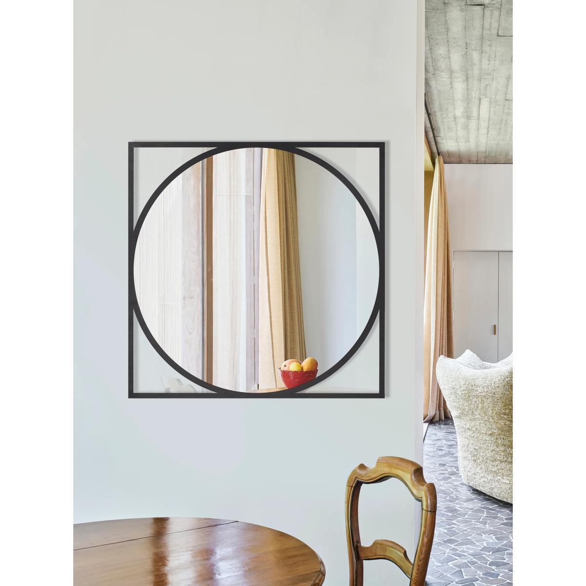 Deknudt Mirrors Circo Round Wall Mirror, 90cm, Black – image 2