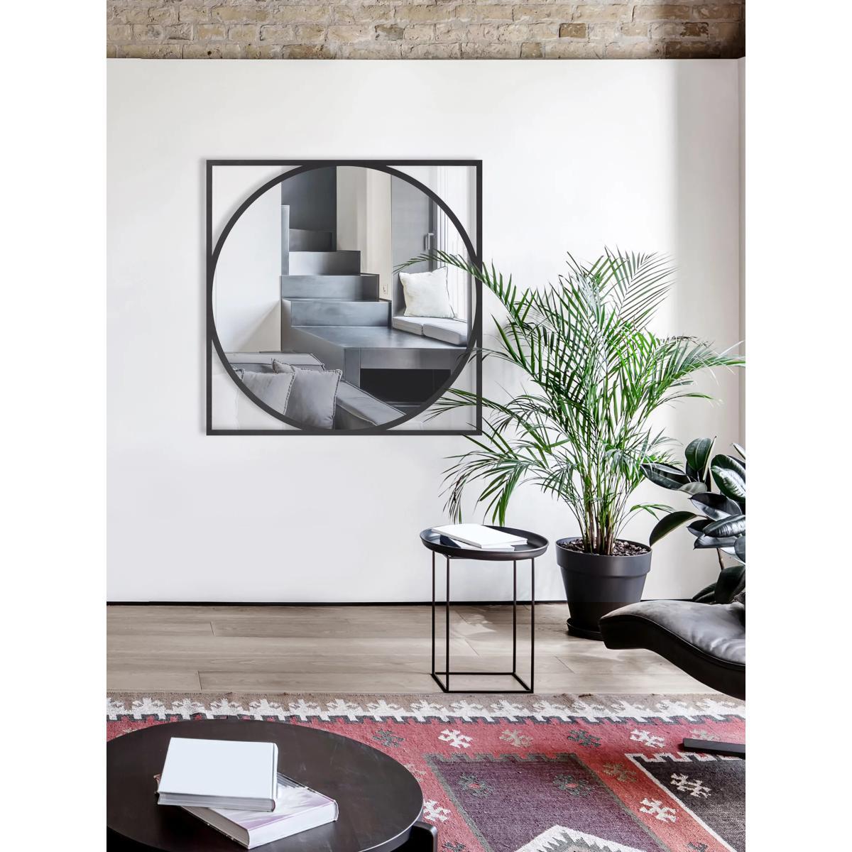 Deknudt Mirrors Circo Round Wall Mirror, 90cm, Black – image 3
