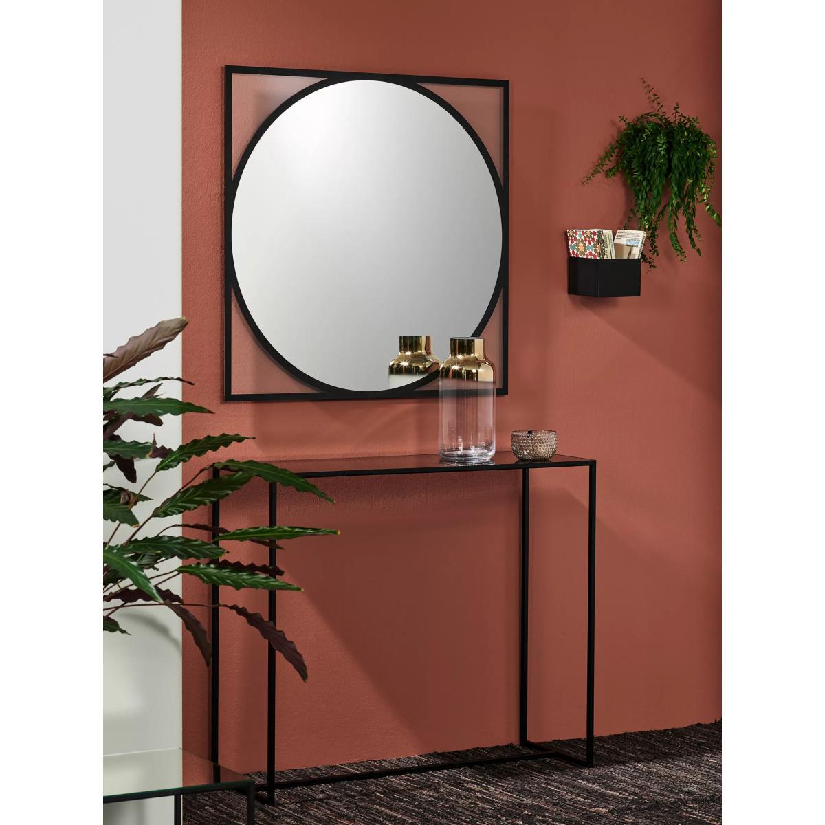 Deknudt Mirrors Circo Round Wall Mirror, 90cm, Black – image 4