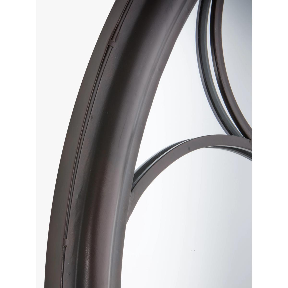 Afur Outdoor Garden Wall Arched Mirror, 112 x 61cm, Antique Noir – image 3