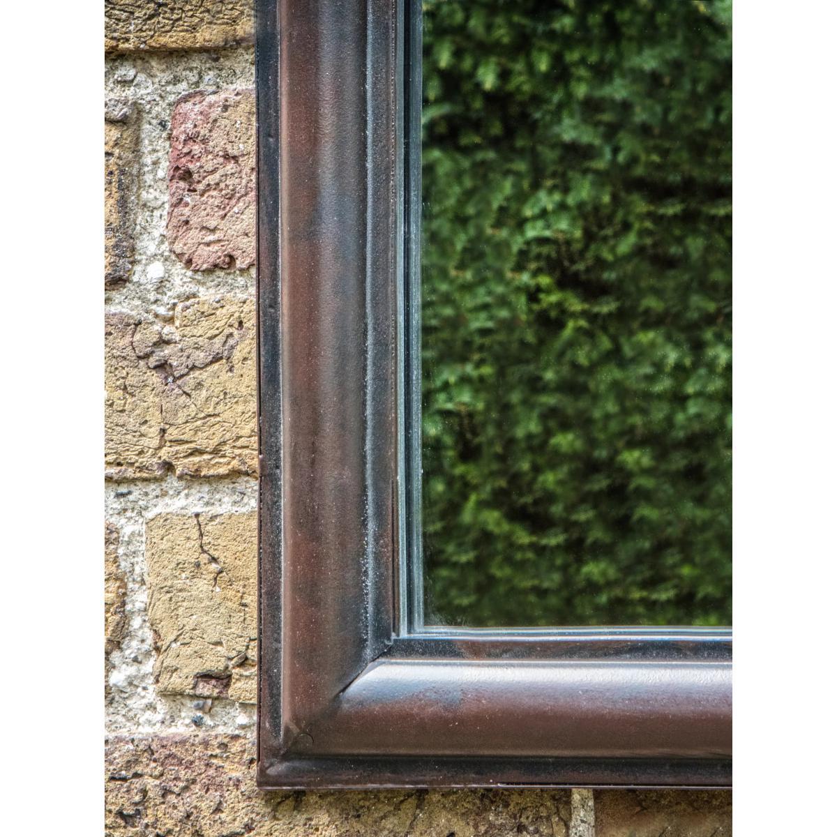 Afur Outdoor Garden Wall Arched Mirror, 112 x 61cm, Antique Noir – image 5