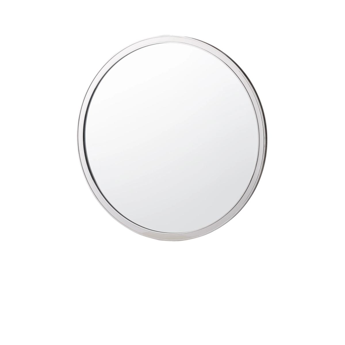 Laura Ashley Harrington Round Metal Frame Wall Mirror, 60cm, Nickel – image 2