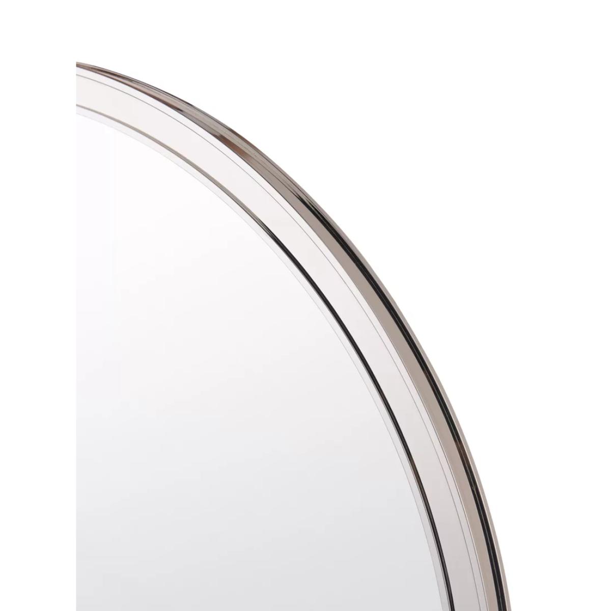 Laura Ashley Harrington Round Metal Frame Wall Mirror, 60cm, Nickel – image 3