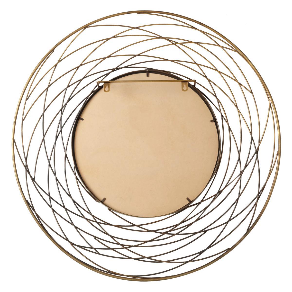 John Lewis & Partners Fusion Swirl Mirror, Dia.82cm, Brass – image 3
