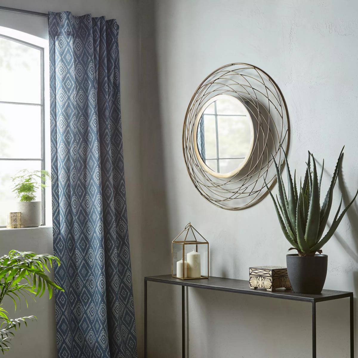 John Lewis & Partners Fusion Swirl Mirror, Dia.82cm, Brass – image 4