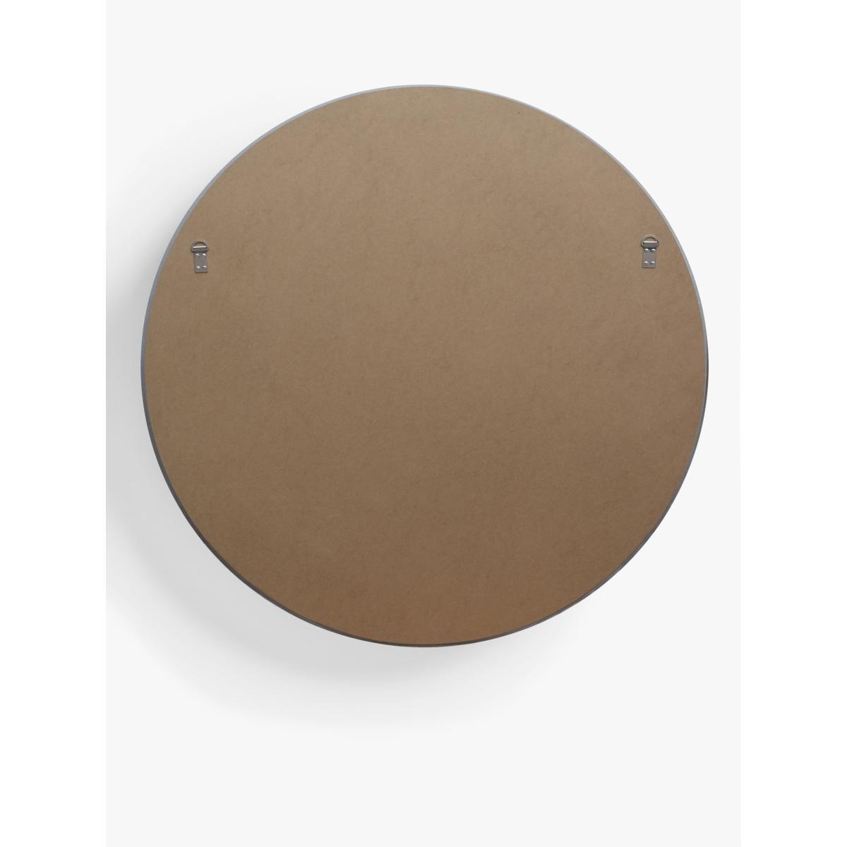 John Lewis & Partners Savina Wood Framed Round Mirror, Dia.75cm, Oak/Grey – image 3