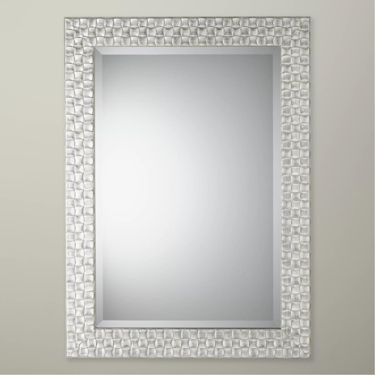 John Lewis & Partners Mosaic Mirror, Silver/White – image 1