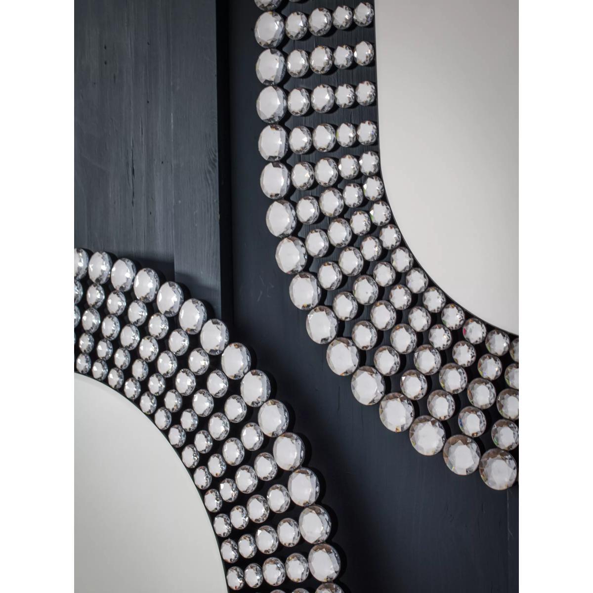 Crystal Frame Decorative Oval Wall Mirror, 121 x 70cm – image 6
