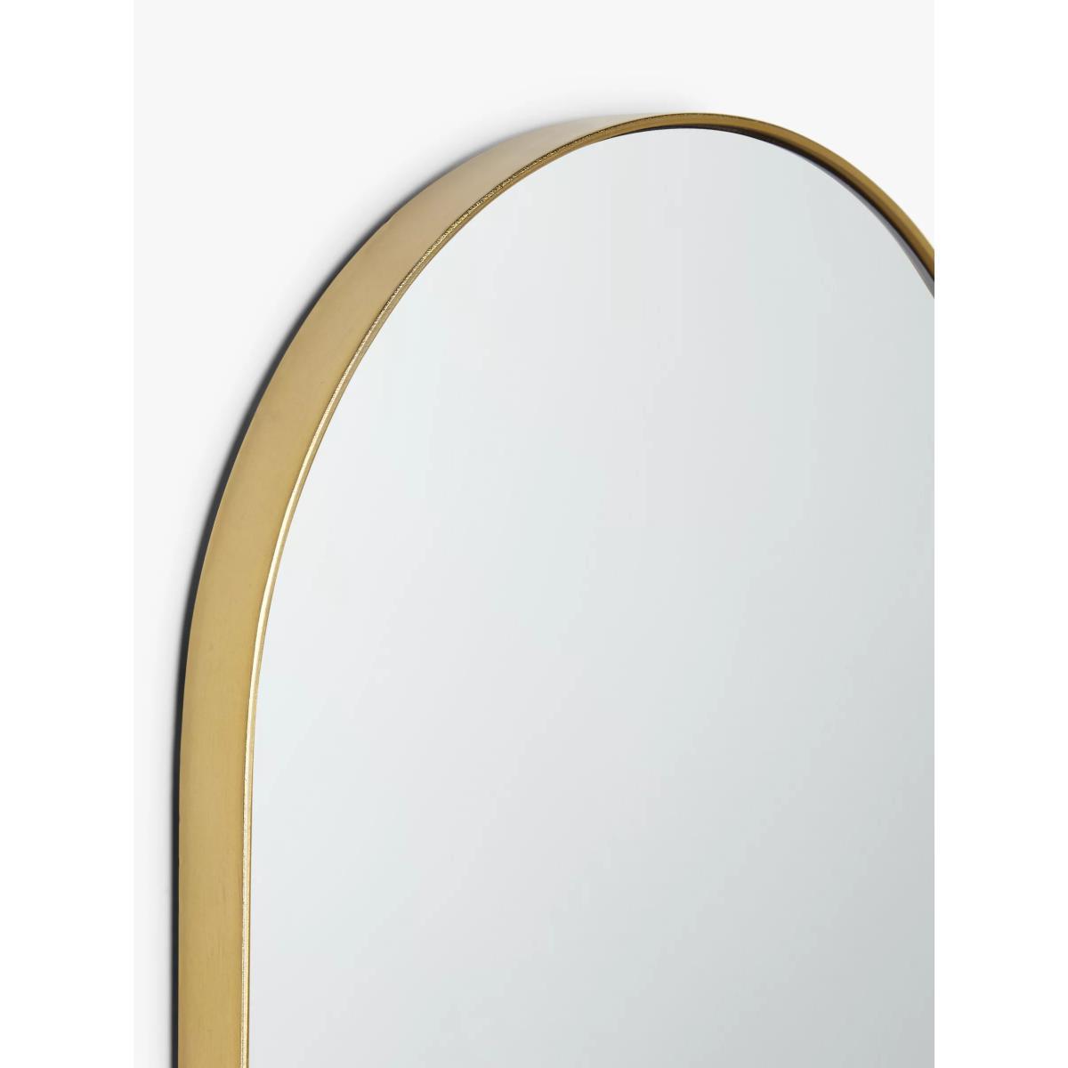 John Lewis & Partners Ellipse Metal Frame Wall Mirror, 122 x 32cm – image 2