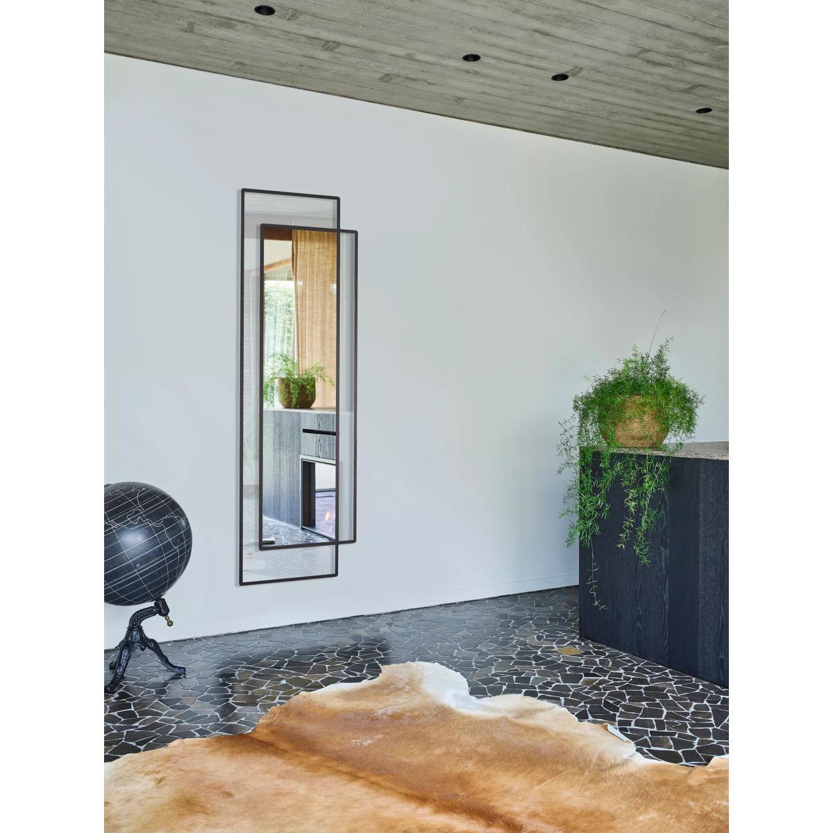 Deknudt Mirrors Bordo Rectangular Full-Length Wall Mirror, 170 x 50cm, Black – image 2