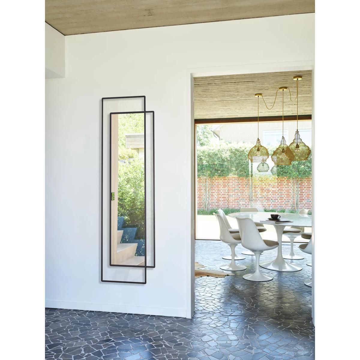 Deknudt Mirrors Bordo Rectangular Full-Length Wall Mirror, 170 x 50cm, Black – image 3