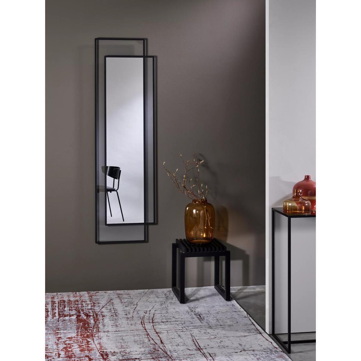 Deknudt Mirrors Bordo Rectangular Full-Length Wall Mirror, 170 x 50cm, Black – image 4