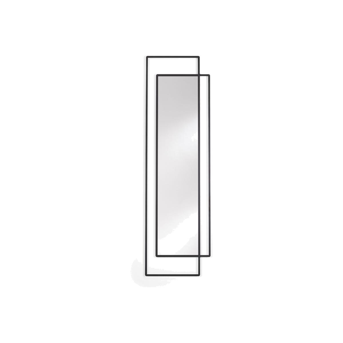 Deknudt Mirrors Bordo Rectangular Full-Length Wall Mirror, 170 x 50cm, Black – image 1