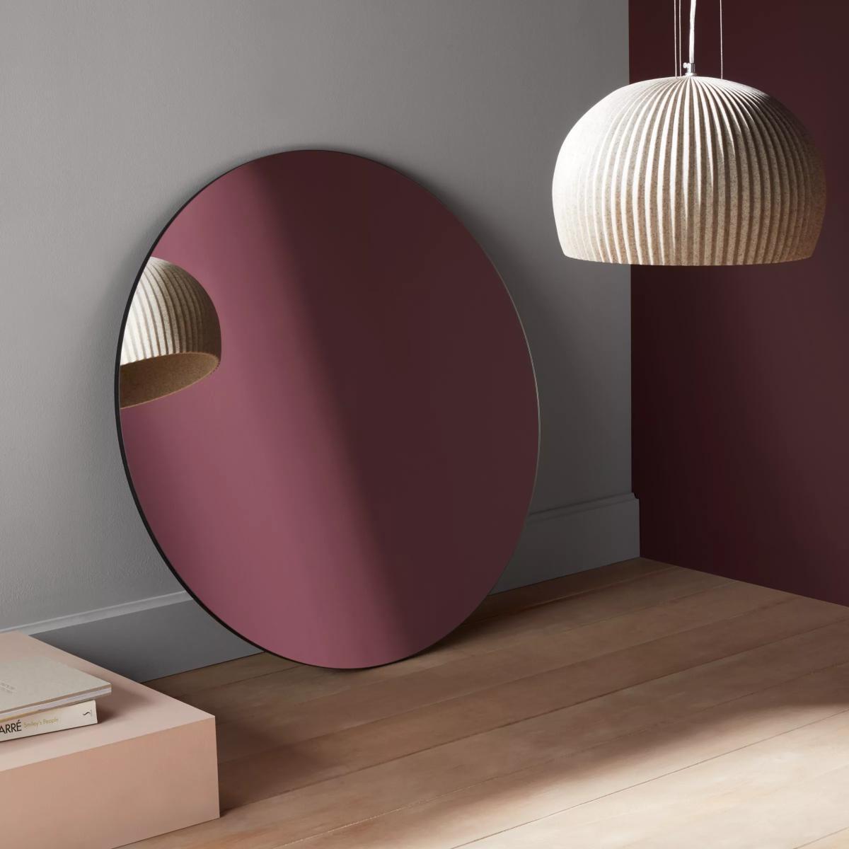 John Lewis & Partners Scandi Round Mirror, 80cm, Black – image 4