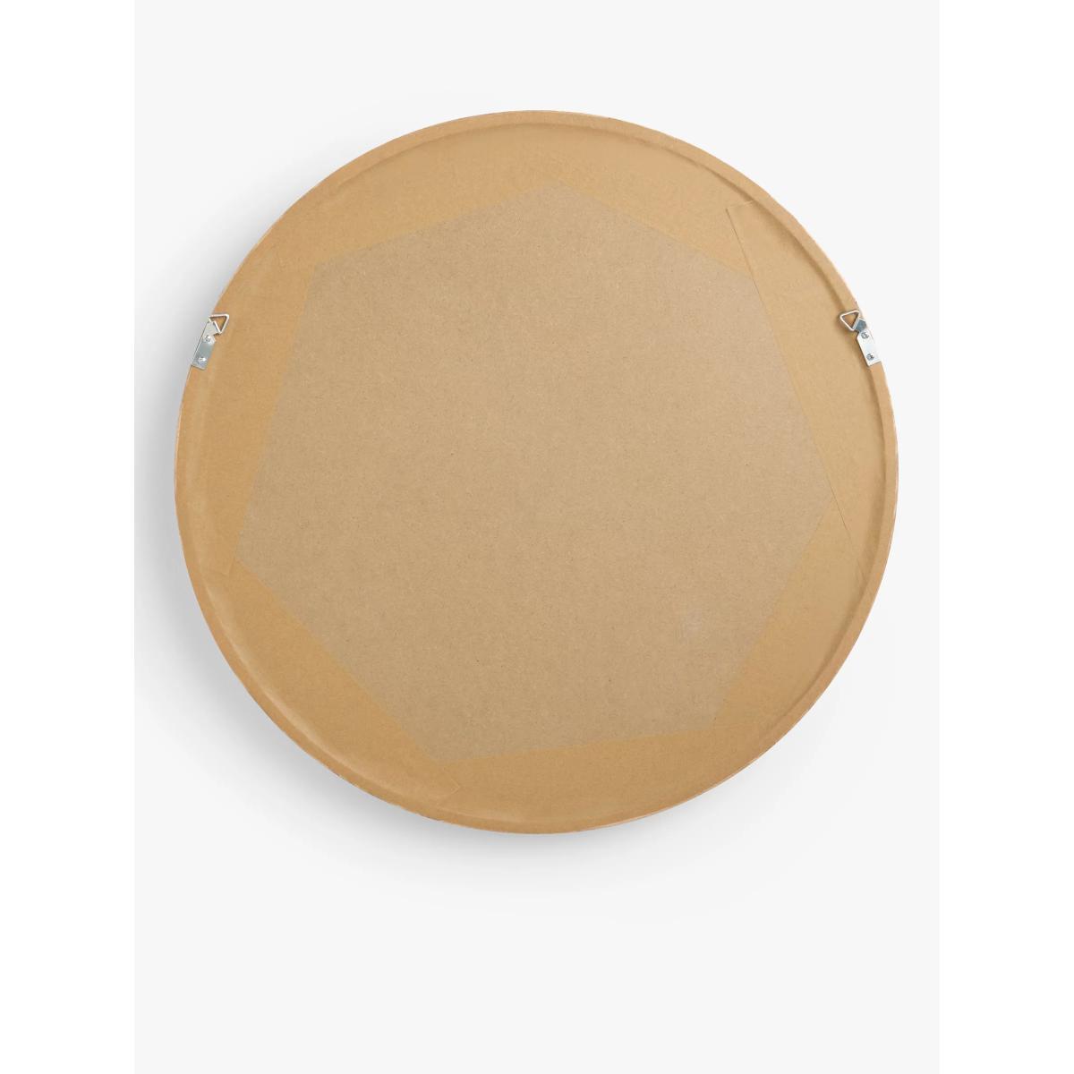 John Lewis & Partners Scandi Round Oak Wood Mirror, Natural – image 3