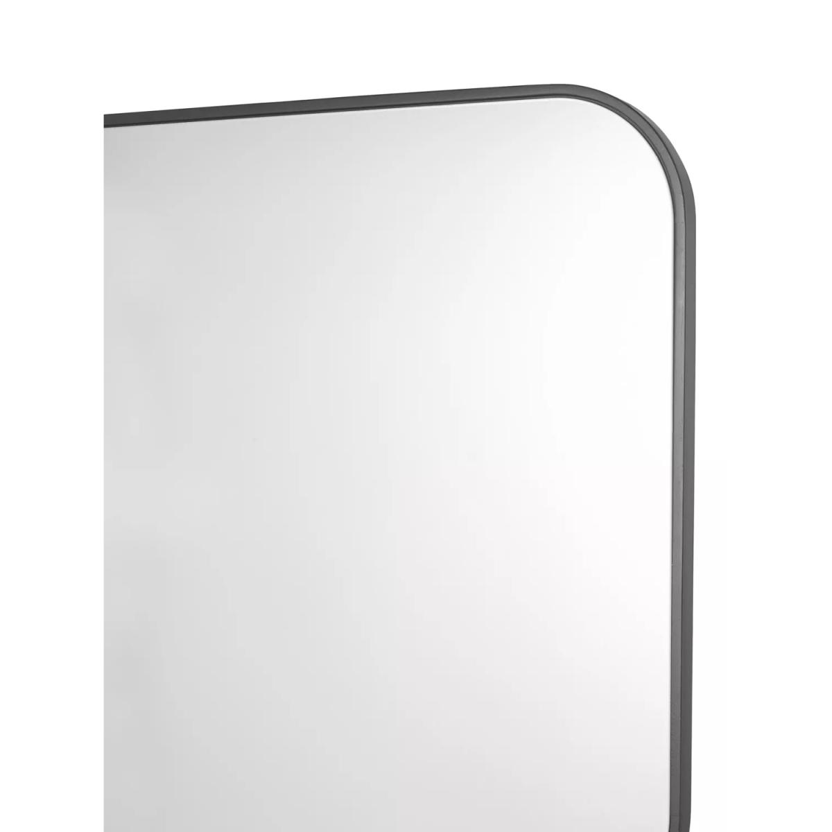 Där Firuz Square Wall Mirror, 60 x 60cm, Black – image 3