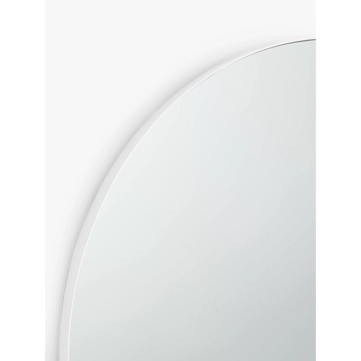 John Lewis & Partners Scandi Metal Frame Round Wall Mirror, White – image 2