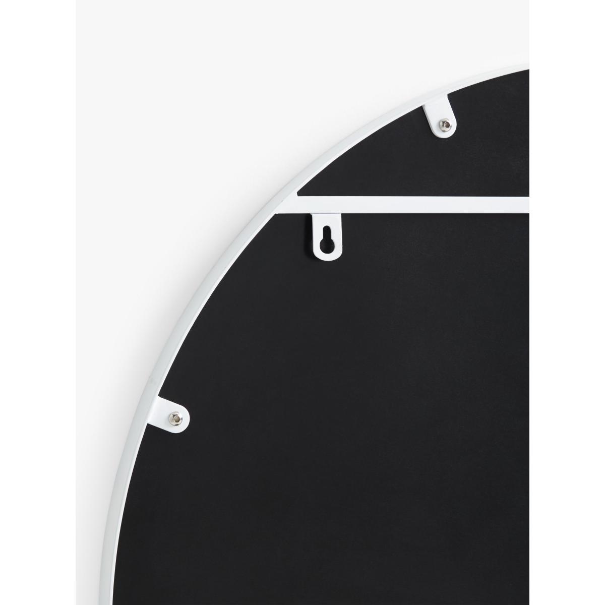 John Lewis & Partners Scandi Metal Frame Round Wall Mirror, White – image 3