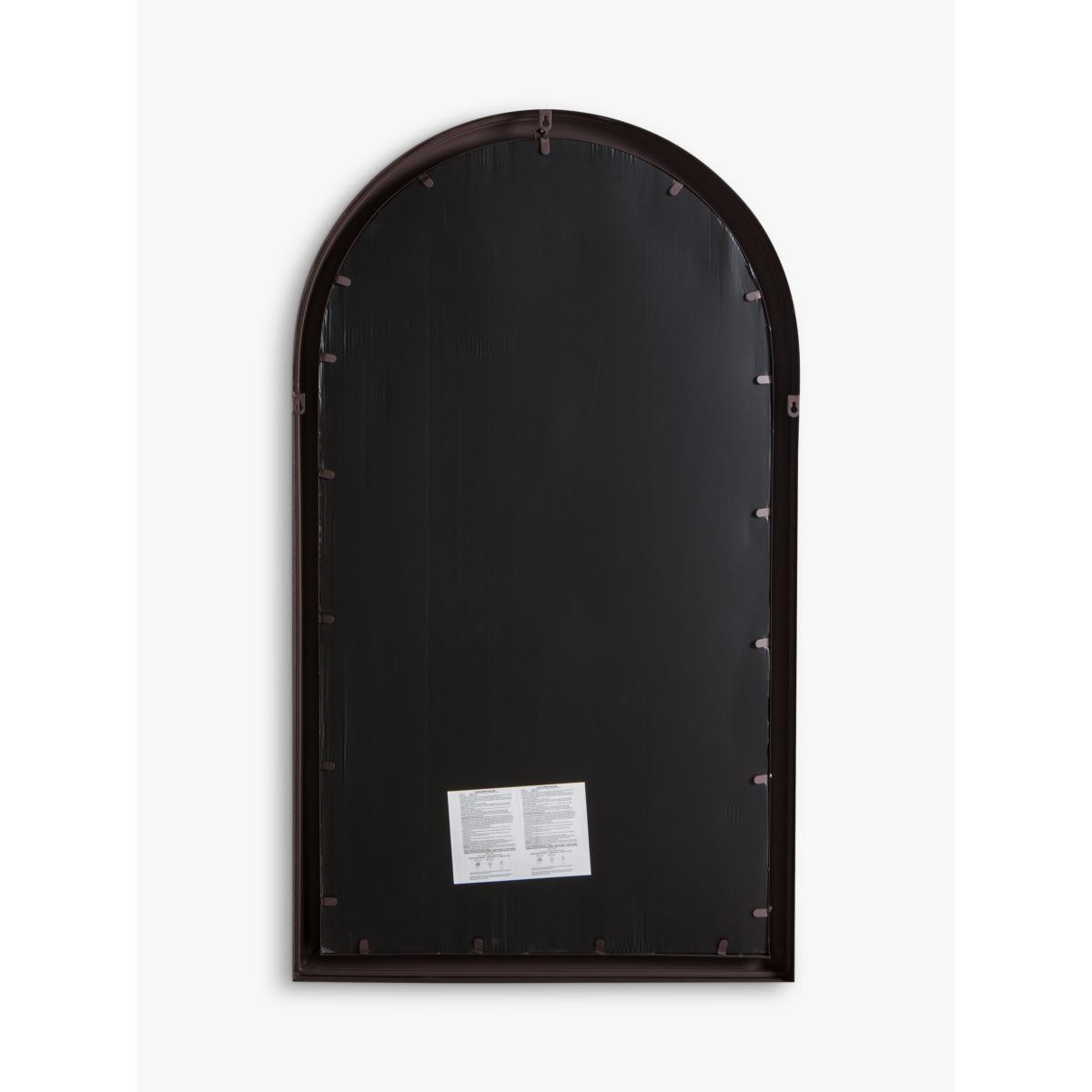 Fura Outdoor Garden Wall Window Style Arched Mirror, 131 x 75cm – image 4