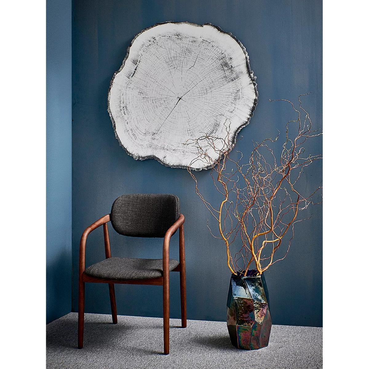 Deknudt Mirrors Arbo Tree Rings Print Wall Mirror, 98 x 101cm, Clear – image 3