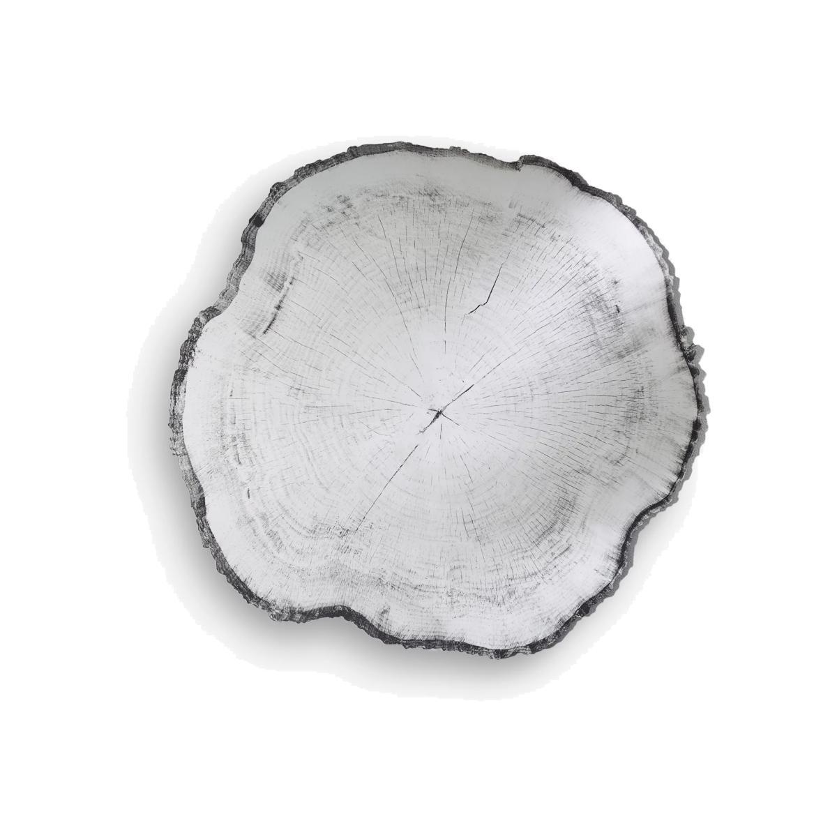 Deknudt Mirrors Arbo Tree Rings Print Wall Mirror, 98 x 101cm, Clear – image 1
