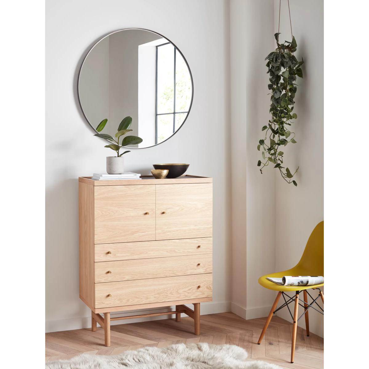 John Lewis & Partners Cliffe Large Round Mirror, Dia.92cm – image 4