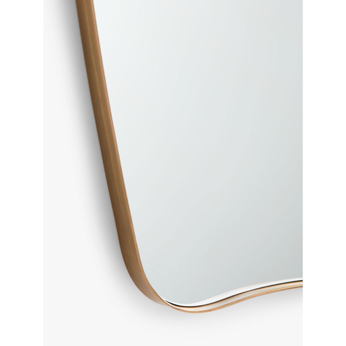 John Lewis & Partners Curved Metal Frame Wall Mirror, 96 x 65, Gold – image 2