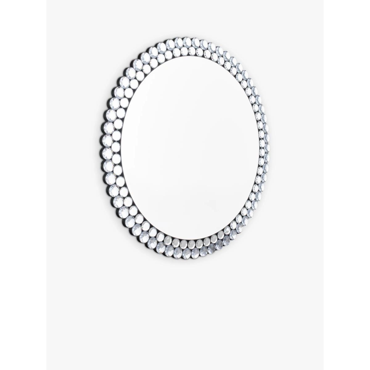 Crystal Frame Round Wall Mirror – image 2