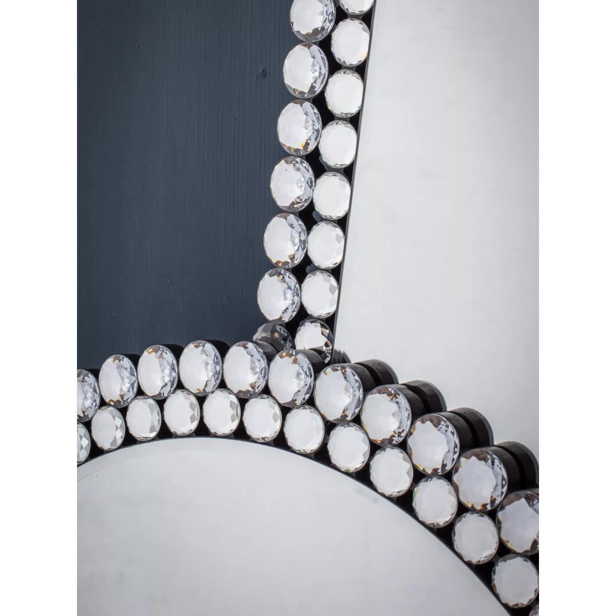 Crystal Frame Round Wall Mirror – image 6
