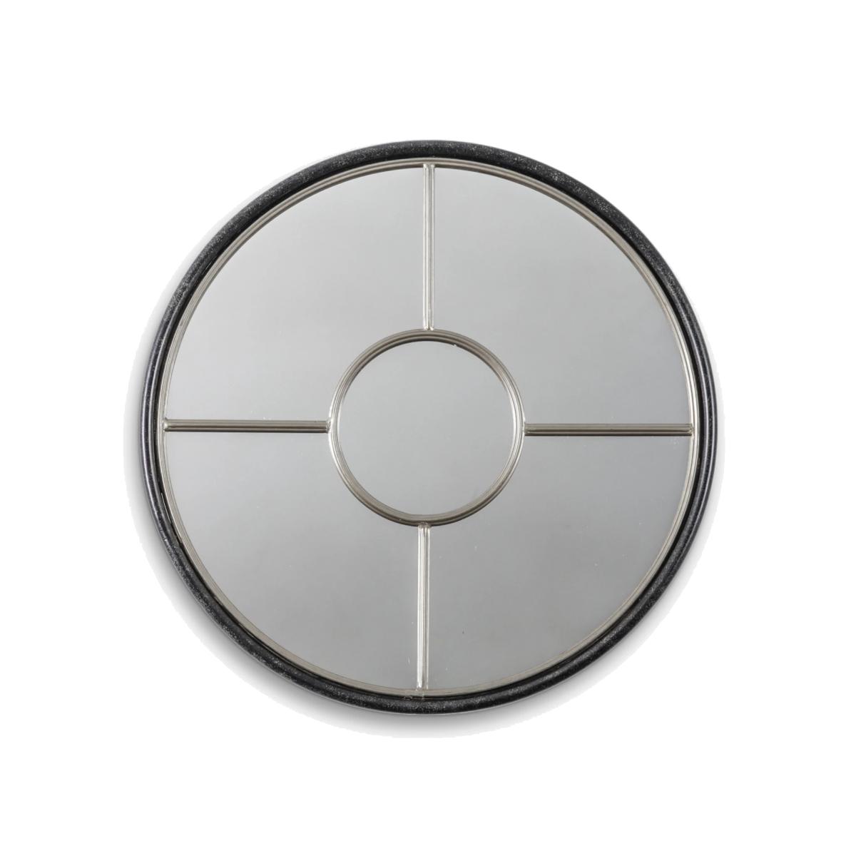 Gallery Direct Compton Round Metal Wall Mirror, 60cm, Silver