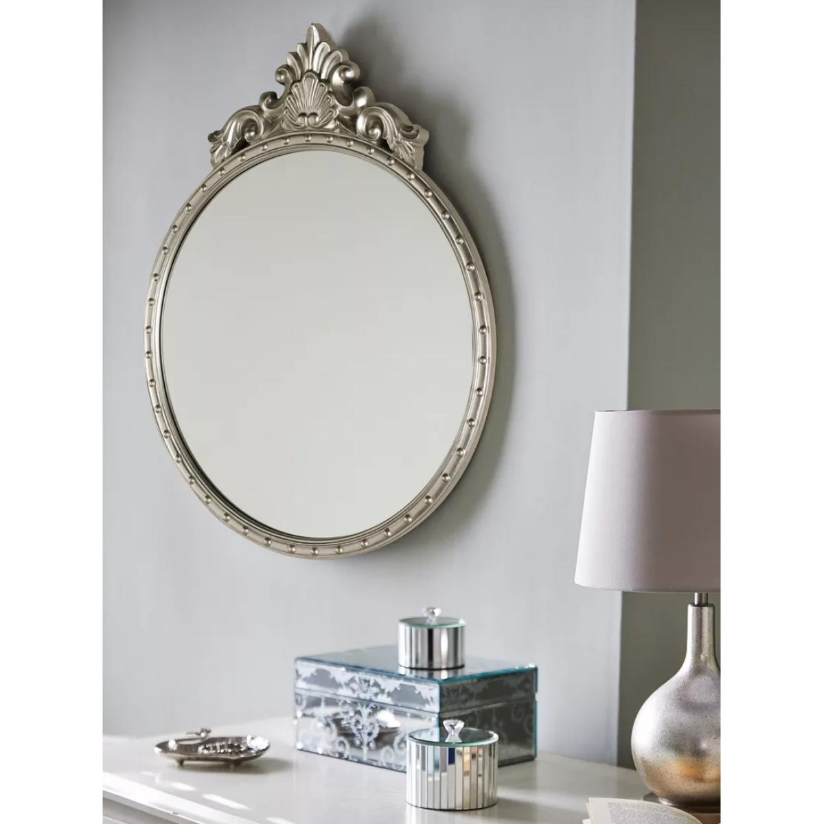 Laura Ashley Overton Round Wall Mirror, 73 x 58cm – image 2